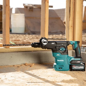 Ciocan rotopercutor Makita XGT, SDS-PLUS, 3,9 J, livrat cu 2 acumulatori 40Vmax, 4.0Ah, HR009GM201 - Img 3