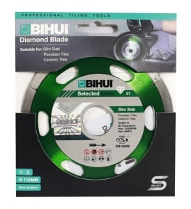 Disc subțire pt. porțelan, plăci ceramice BIHUI Super Premium 115x22.2 mm - BIHUI-DCDS115 - Img 2