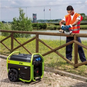 Generator de curent monofazic, pe benzina, 230 V, 3.8 kW, Pramac PX5000 - Img 2
