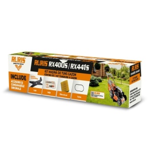 Kit masina de tuns gazon RURIS RX 400s/441s (cutit mulching doublecutting, curea, filtru aer, bujie, kit surub)