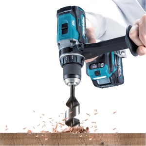 Mașină de găurit/înșurubat cu percuție Makita HP003GU201 XGT 40V, 180 Nm, 2 acumulatori 4,0 Ah, încărcător, Makpac - Img 2