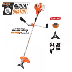 Motocoasa Premium RURIS RR360, 2.4 CP, Profesionala - Img 2