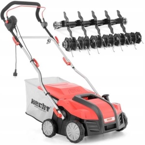 Scarificator si aerator electric HECHT1848 2 in 1, putere motor 1800 W, sac colectare 55 litri, latime de lucru 40 cm