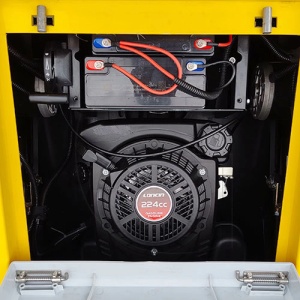 Tocator de vegetatie hibrid Red Mountain RM-21TRC, cu telecomanda , motor benzina Loncin 5.5 CP, latime lucru 530 mm, baterie 24V - Img 13