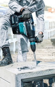Ciocan rotopercutor Makita XGT 40Vmax SDS-MAX 8J fara acumulator HR005GZ01 - Img 3