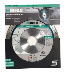 Disc pt. porțelan dur, plăci ceramice BIHUI Super Premium 115x22.2 mm - BIHUI-DCDW115 - Img 2