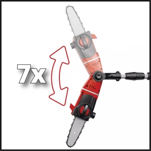 Ferastrau telescopic pentru crengi (emondor), pe acumulator 18V, 3.76m/s, Einhell GE-LC 18 Li T-Solo 3410810 - Img 9