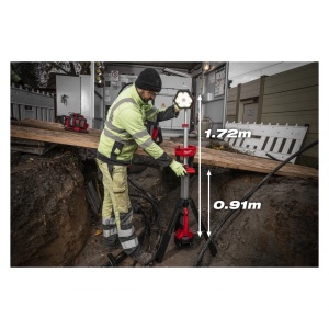 Proiector turn cu LED 18V, 2.800 lumeni MILWAUKEE M18 SAL2-502B - Img 5