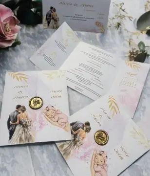 INVITATIE NUNTA SI BOTEZ COD 017
