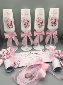 PAHARE PERSONALIZATE PENTRU BOTEZ COD 004