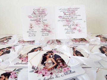 INVITATIE 2 IN1 TIP CARTE COD 006 - Img 2