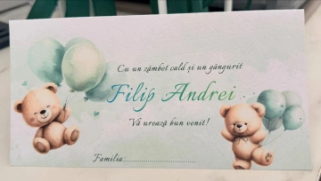 PLICURI DE DAR PENTRU BOTEZ COD 007