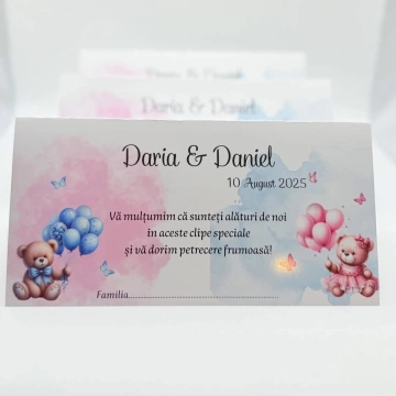 PLICURI DE DAR PENTRU BOTEZ COD 013
