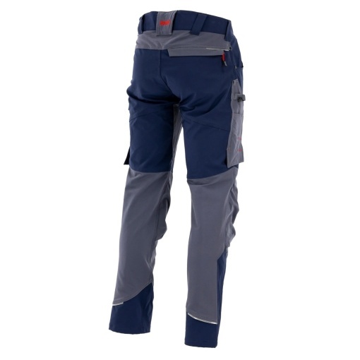 100x Pantaloni lucru elastici confort premium, design outdoor, Bleumarin-Gri - Img 4