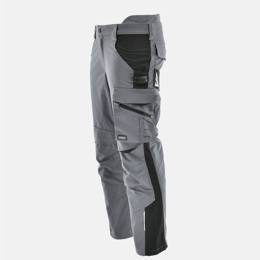 10x Pantaloni de Lucru barbati, confortabili, Gri-Negru - Img 3