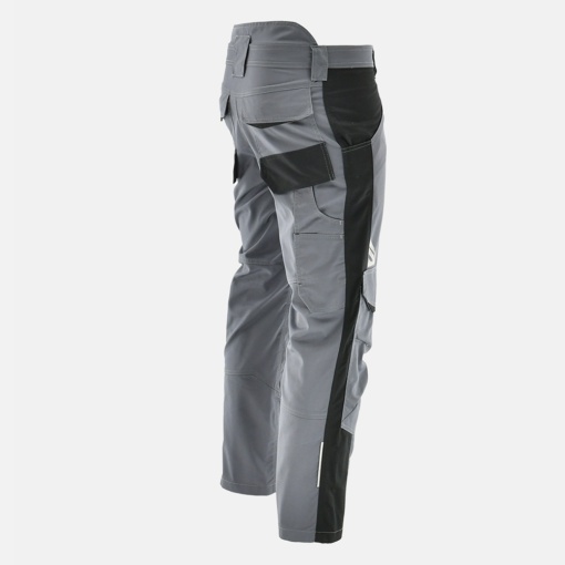 100x Pantaloni Lucru barbati, confortabili si rezistenti Gri-Negru - Img 4