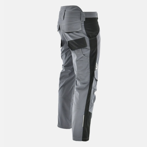 10x Pantaloni de Lucru barbati, confortabili, Gri-Negru - Img 4