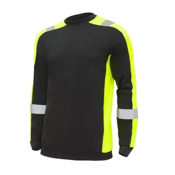 Tricou de lucru cu mânecă lungă și elemente reflectorizante