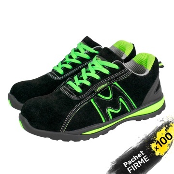100x Pantofi de protectie piele cu bombeu metalic SB FO SRC