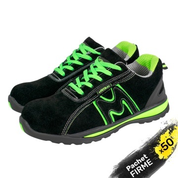 50x Pantofi de lucru piele cu bombeu metalic SB FO SRC
