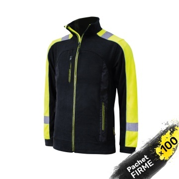 100x Hanorac fleece de lucru reflectorizant
