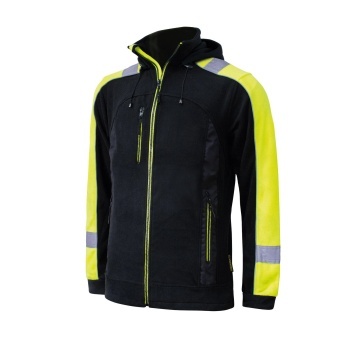 Hanorac de lucru reflectorizant cu gluga detasabila
