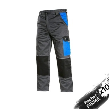 Pantaloni de lucru talie gri-albastru CXS Set de la 10x