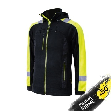 50x Hanorac de lucru reflectorizant cu gluga detasabila