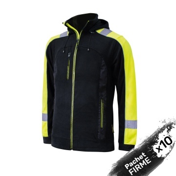 10x Hanorac de lucru reflectorizant cu gluga detasabila
