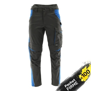 100x Pantaloni de Lucru funcționali, pentru firme, Gri-Albastru