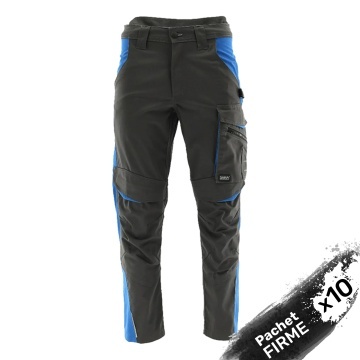 10x Pantaloni de Lucru functionali, Gri-Albastru pentru firme