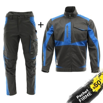 50x Costum salopeta de lucru: Pantaloni si Jacheta, calitate superioara