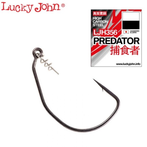 Carlig Offset Lucky John Predators nelestat 356 4/0 3buc/plic