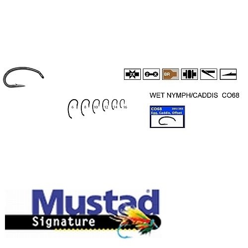 Carlige Mustad Forjat Curbat Pentru Musca Bronze 25buc/plic