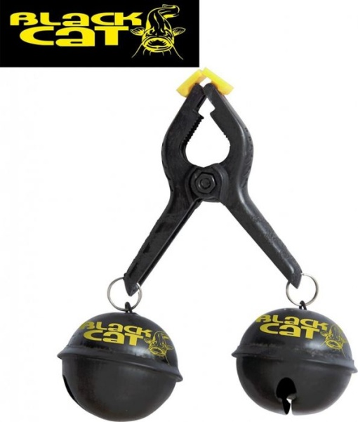 Clopotel Dublu Black Cat Big Bells black/yellow