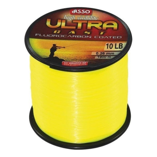 Fir Monofilament Asso Ultra Cast Galben Fluo 1000m