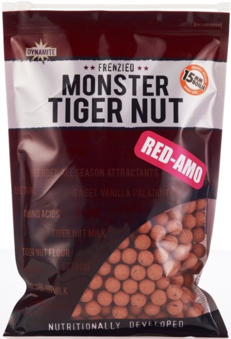 Boilies Dynamite Baits Monster Tiger Nut Red-Amo 1kg 10mm