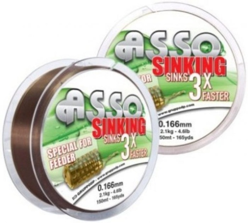 Fir Monofilament Asso Sinking 3X Feeder Brown 150m