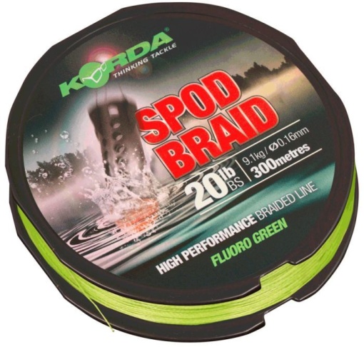 Fir Textil Korda Spod Braid Green 300m 0.16mm 9.1kg