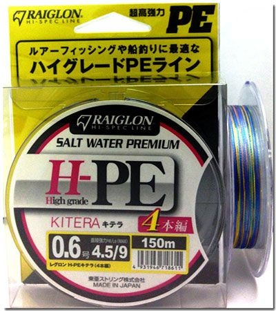 Fir textil Raiglon H-PE Kitera 4 Braided, 150m
