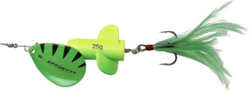Rattlin Spinner DAM Effzett 11cm 18g Yellow Green