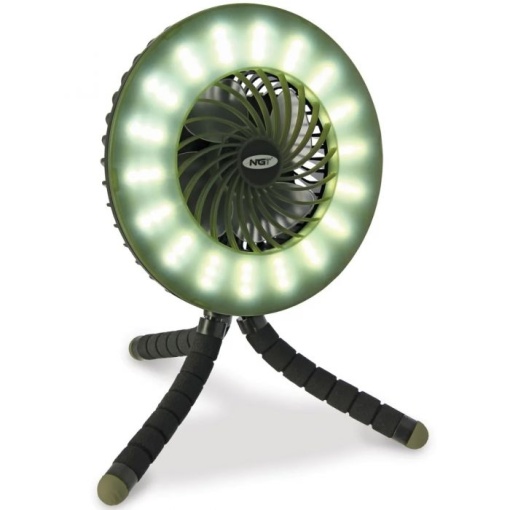 Ventilator USB Reîncărcabil 3600mAh cu Lumină și Powerbank NGT Dynamic Fan