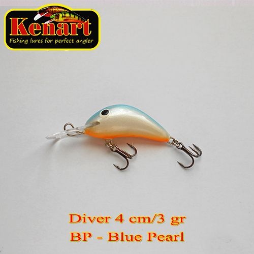 Vobler Kenart Diver 4cm 3g Floating Blue Pearl