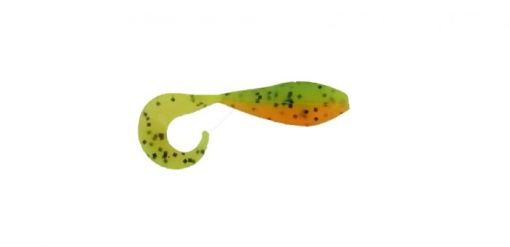 Bass Assassin Curly Shad 5cm Chartreuse Perch