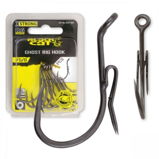 Carlig Somn Black Cat Ghost Rig Hook DG Coating 7/0 5buc