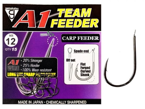 Carlige Gamakatsu A1 Team Feeder Carp Feeder 15buc/plic