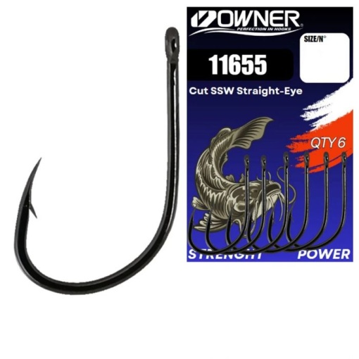 Carlige Somn Owner Amaz 11655 Cut SSW Straight-Eye 6buc/plic