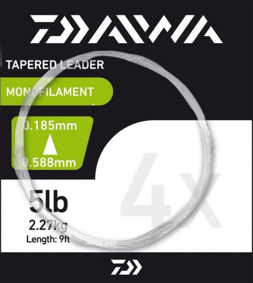 Fir Fly Daiwa Tapered Leader Monofilament DTL 5 2.70m 0.185mm 2.27kg