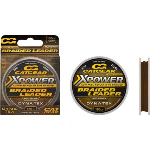 Fir textil Catgear XPower Braided Leader 280lb / 15m / 280kg