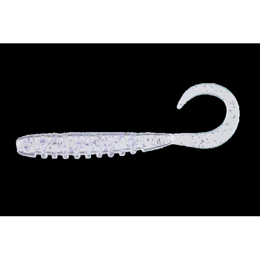 Jackall Tide Curly Worm 5cm 8buc/plic Clear Prism Neon